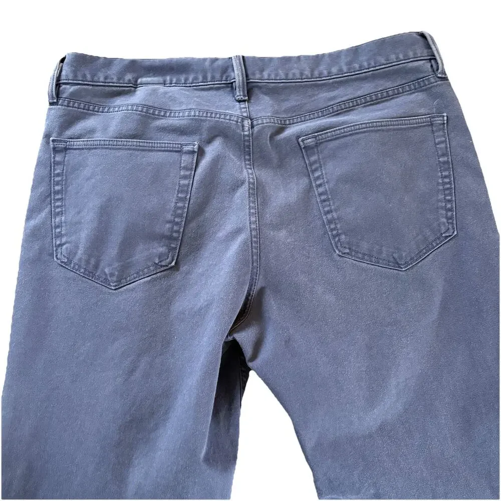Banana Republic Men's Traveler Navy Blue Slim Fit Jeans Size 36x34 Fit 36x33